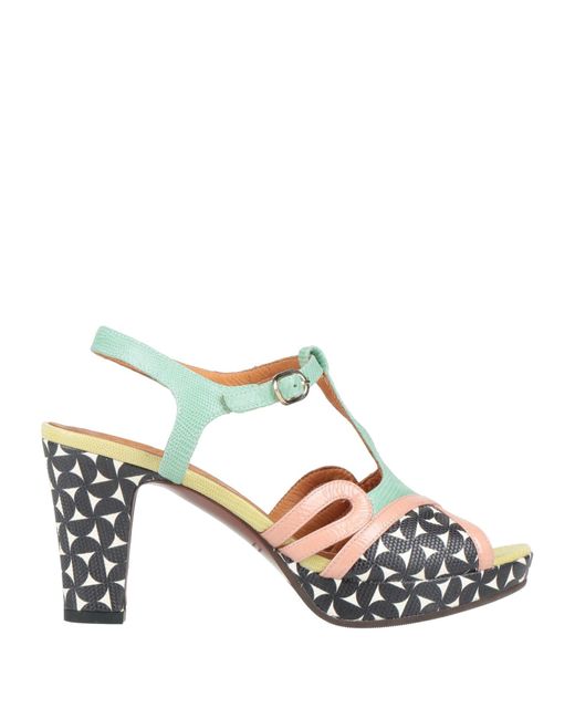 Chie Mihara White Light Sandals Leather