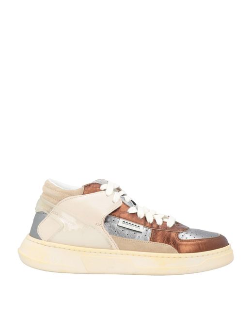 RUN OF Natural Sneakers Leather