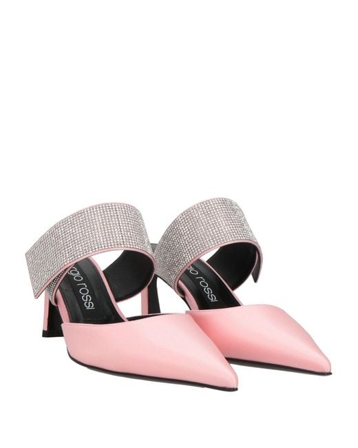 Sergio Rossi Pink Mules & Clogs