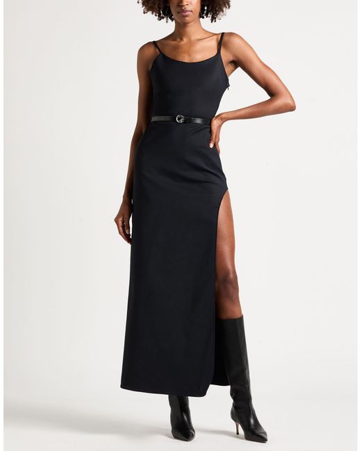 Coperni Black Maxi Dress Cotton, Polyester, Elastane