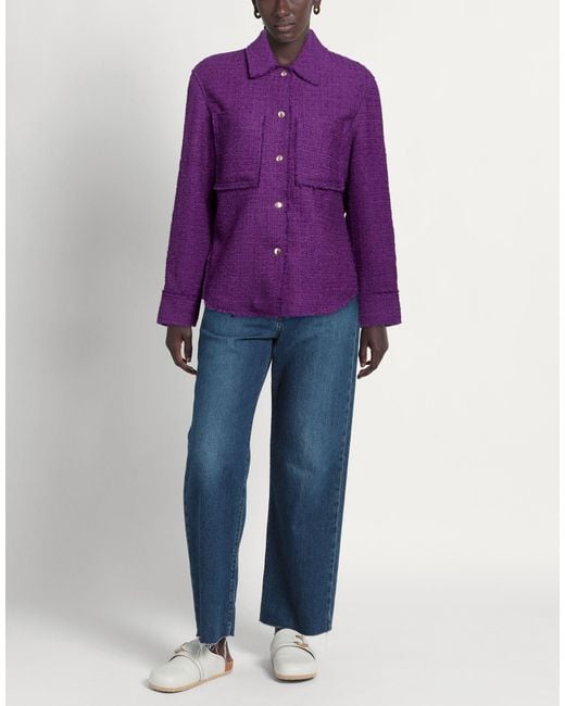Windsor. Purple Jacket Wool, Polyamide, Elastane