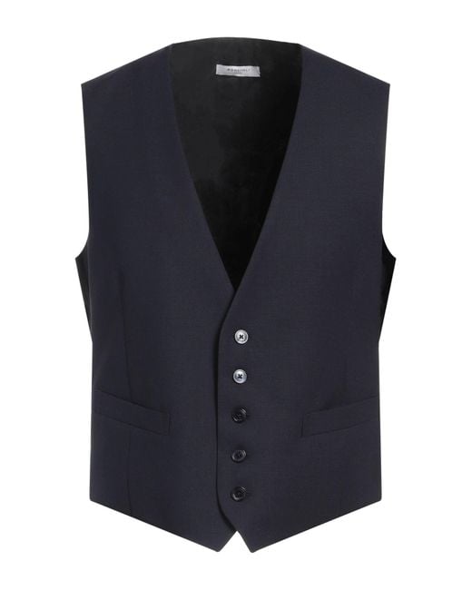 Boglioli Blue Midnight Tailored Vest Virgin Wool for men