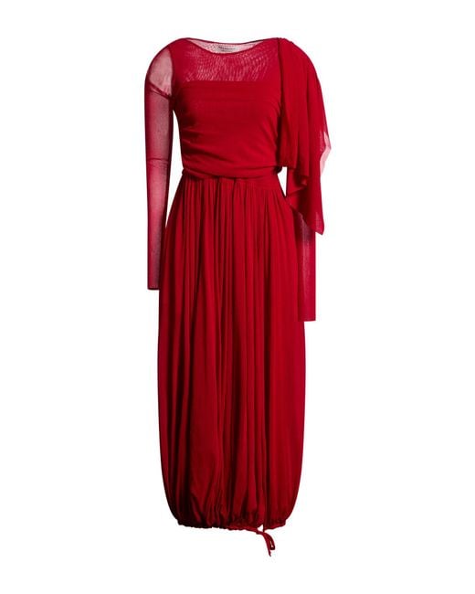 Philosophy Di Lorenzo Serafini Red Midi Dress
