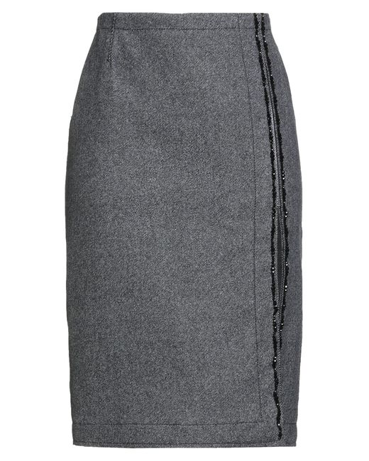 N°21 Figure-Hugging Midi Skirt With Front Zipper N°21 Figure-Hugging Midi Skirt With Front Zipper | ShopSimon