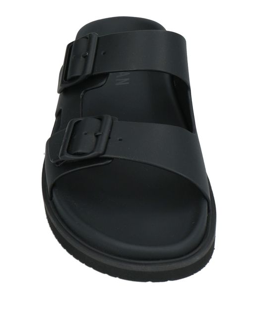 Hogan Black Sandals Leather for men