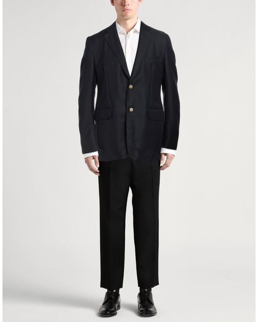 Dunhill Blue Midnight Blazer Mohair Wool, Wool for men