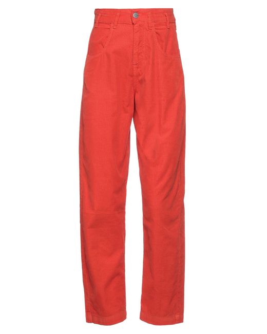 Massimo Alba Red Pants Cotton