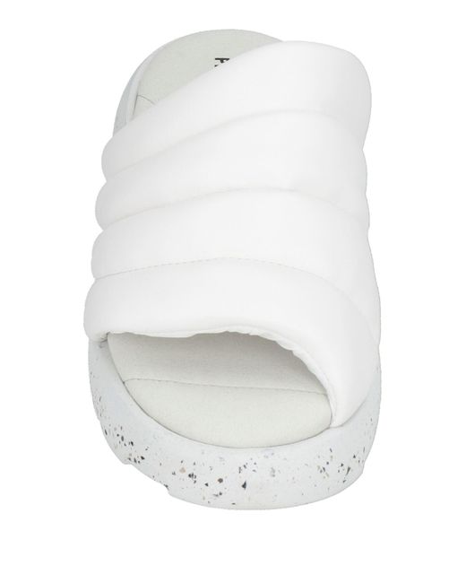 PIUMESTUDIO White Sandals Textile Fibers