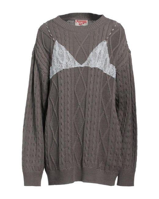 ANDERSSON BELL Gray Lead Sweater Cotton, Polyester