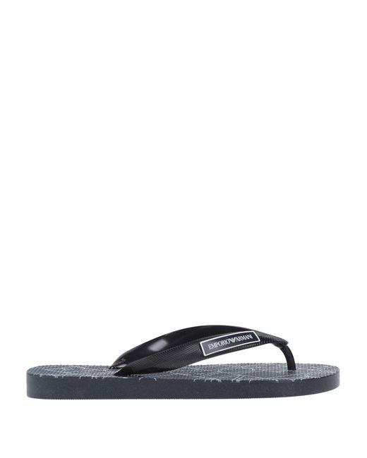 Emporio Armani Toe Post Sandals in Blue for Men Lyst