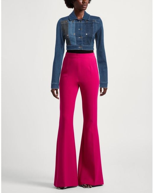 Moschino Blue Denim Outerwear Cotton, Elastane
