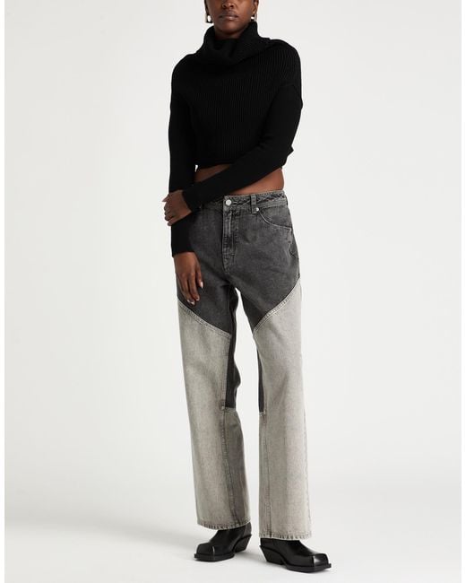Rick Owens Black Turtleneck Virgin Wool