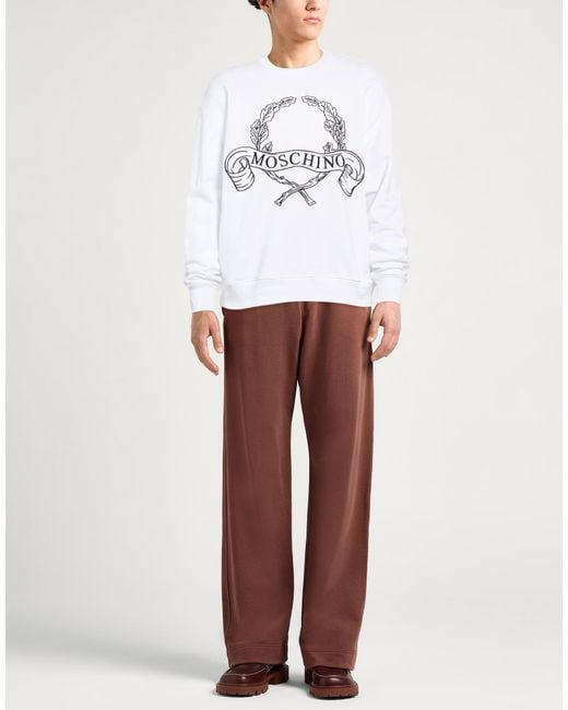 Moschino White Sweatshirt for men