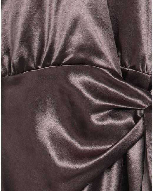Caliban Brown Dark Mini Dress Polyester