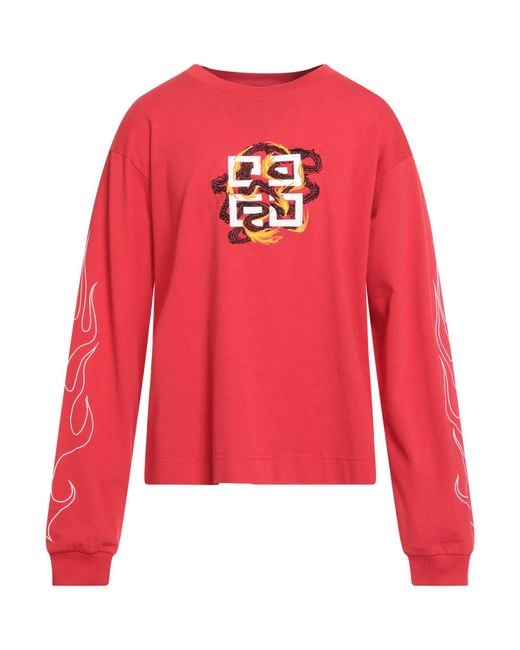 Givenchy Red Sweatshirt Cotton for men