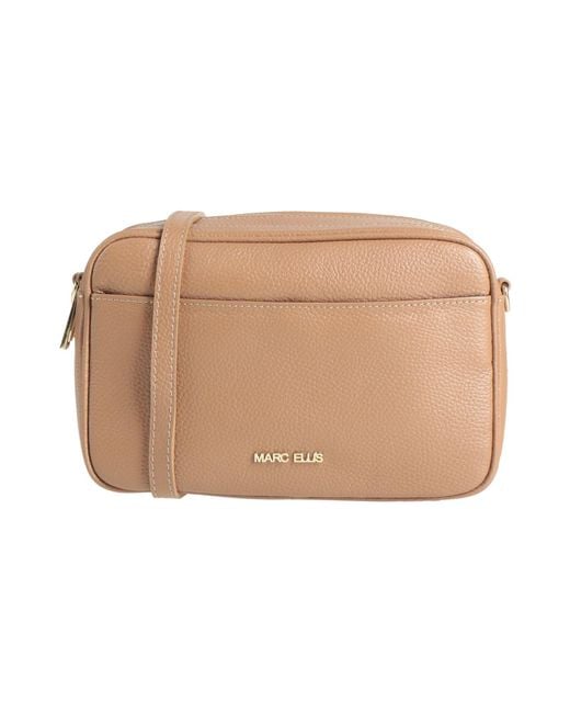 Marc Ellis Natural Camel Cross-Body Bag Leather