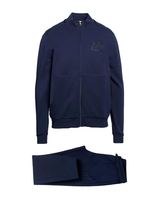 EA7 Blue Tracksuits for men