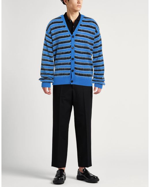 Marni Blue Cardigan Virgin Wool for men