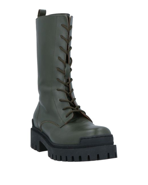 Ennequadro Green Ankle Boots