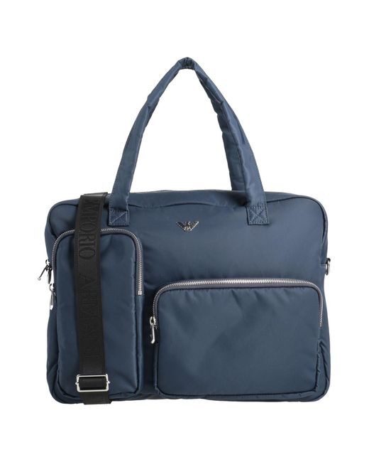 Emporio Armani Blue Diaper Bag