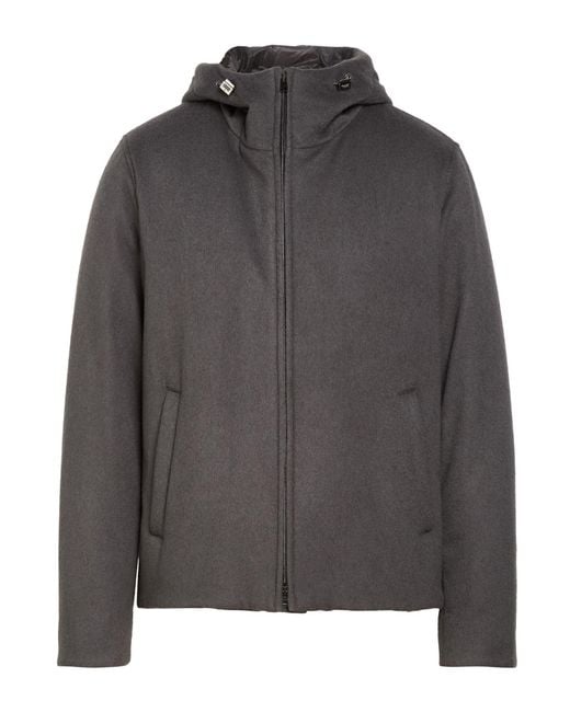 Herno Gray Jacket Cashmere for men