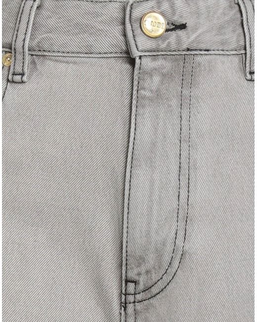Ganni Gray Jeans Cotton, Viscose