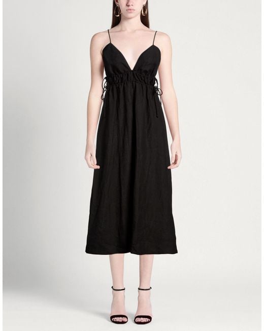 Casa Raki Black Midi Dresses
