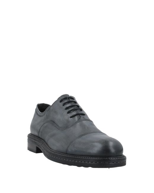 Exton Gray Lace-Up Shoes Leather for men
