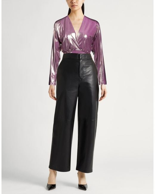 Forte_forte Purple Top Polyester, Elastane