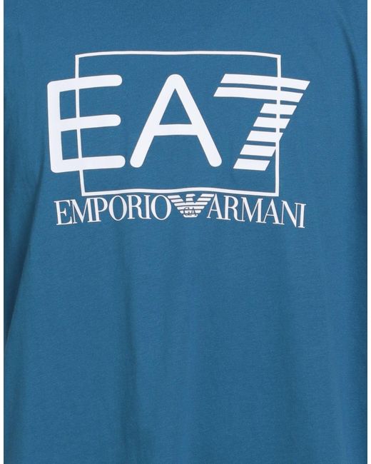 EA7 Blue T-Shirts for men