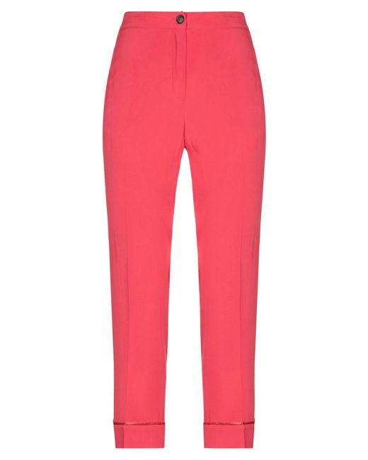 Semicouture Red Trouser
