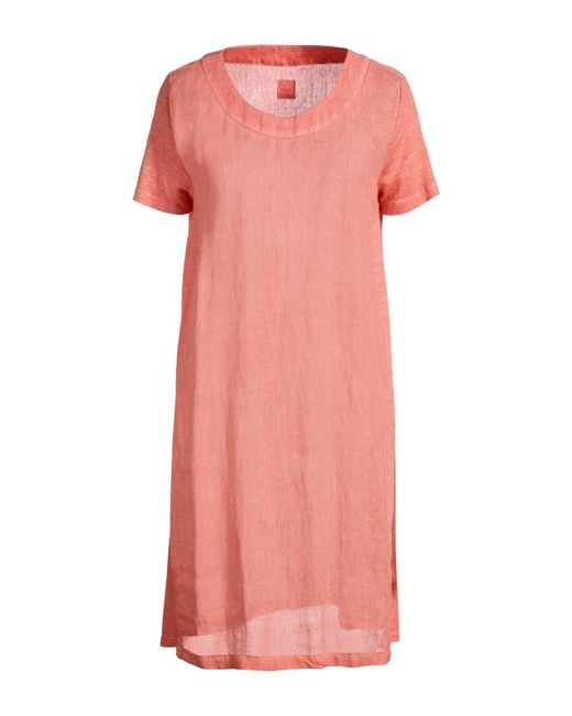 120% Lino Pink Mini Dress
