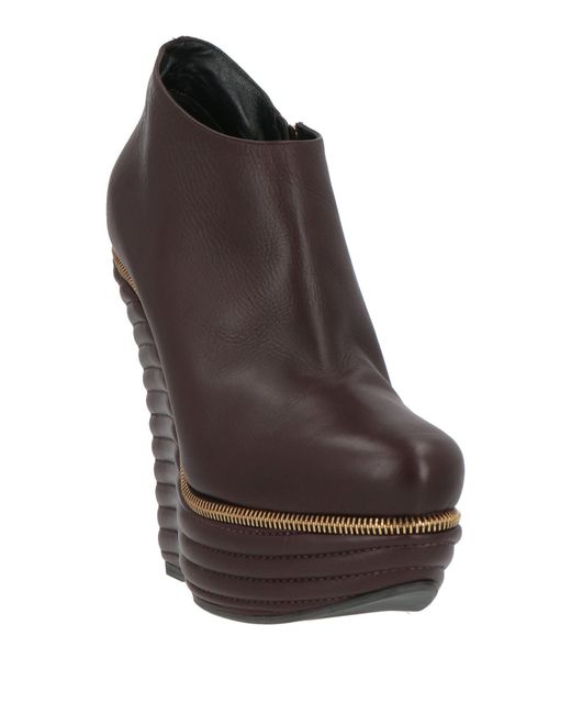 Le Silla Brown Ankle Boots Leather