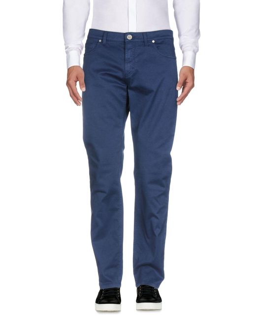 Bikkembergs Blue Pants for men
