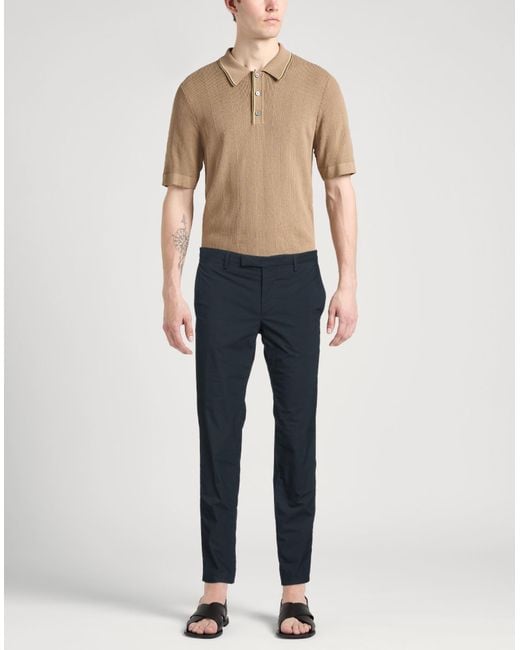 PT Torino Blue Pants Cotton, Polyamide, Elastane for men
