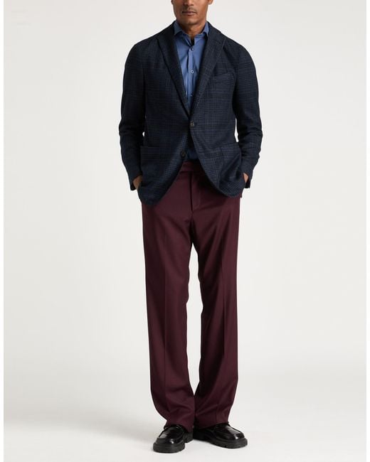 Boglioli Blue Midnight Blazer Virgin Wool, Polyester for men