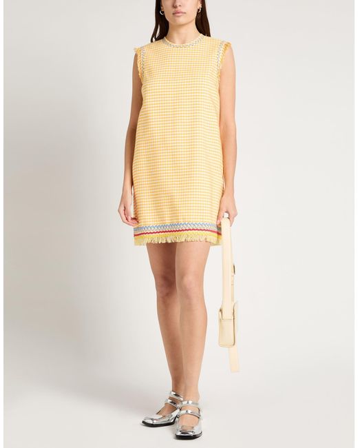 MSGM Yellow Mini Dress