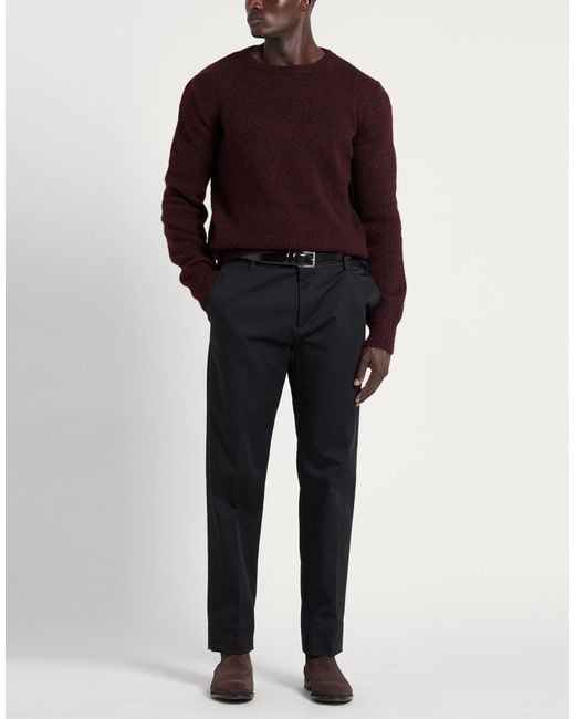 Maison Margiela Brown Burgundy Sweater Virgin Wool, Polyamide for men