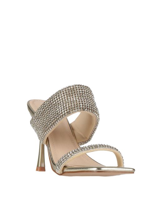 Twenty Four Haitch Metallic Sandals