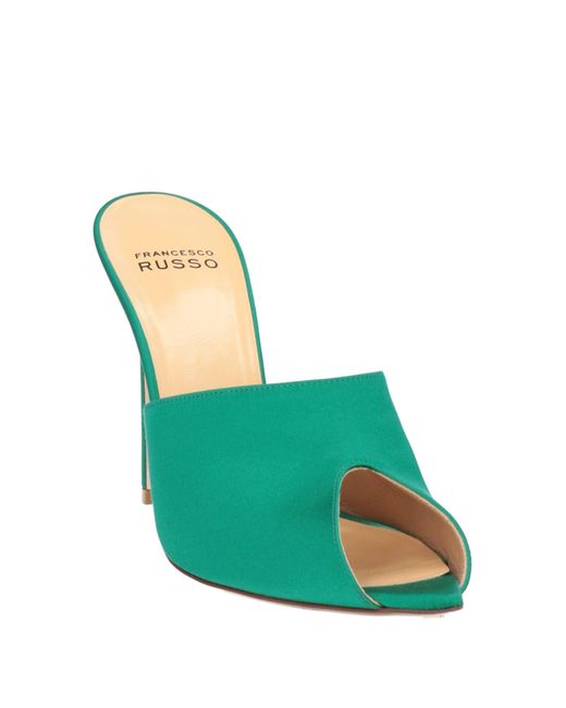 Francesco Russo Green Sandals