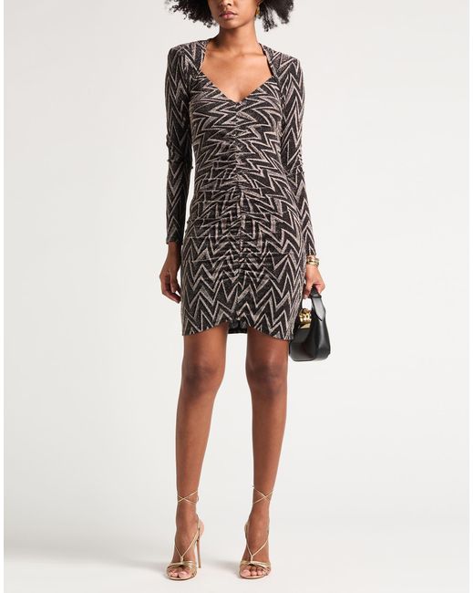 Ba&sh Gray Mini Dress Polyamide, Polyester, Elastane
