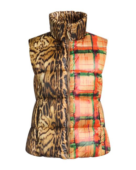 Roberto Cavalli Orange Vest Polyamide