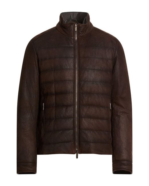 Tod's Brown Chocolate Puffer Lambskin for men
