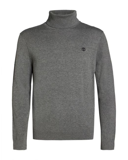 Timberland Gray Turtleneck Cotton for men