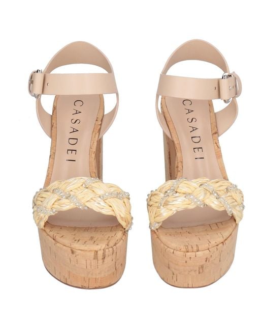 Casadei White Sandals