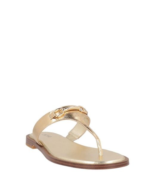 MICHAEL Michael Kors White Thong Sandal Leather