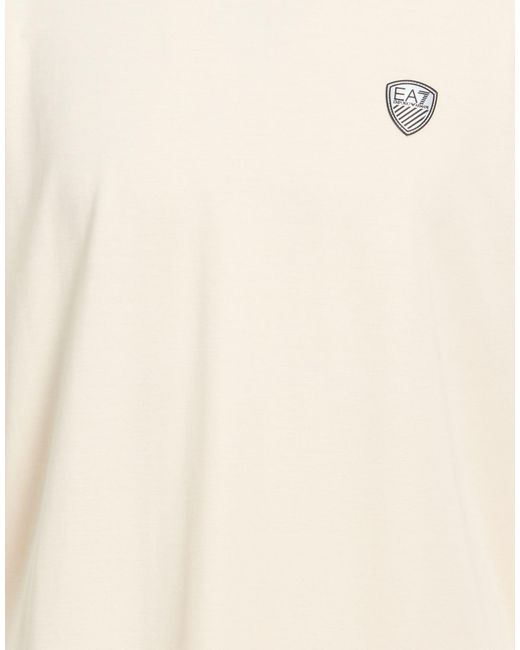 EA7 Natural T-Shirt Viscose, Polyamide, Elastane for men