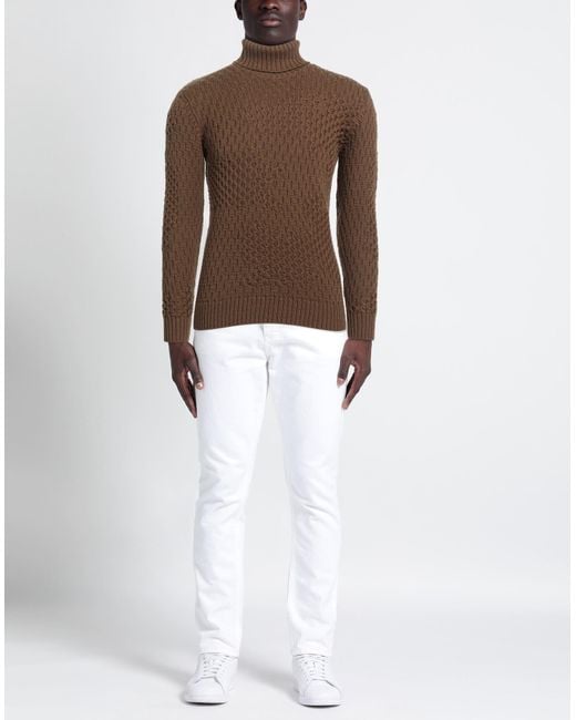 Paolo Pecora Brown Turtleneck for men
