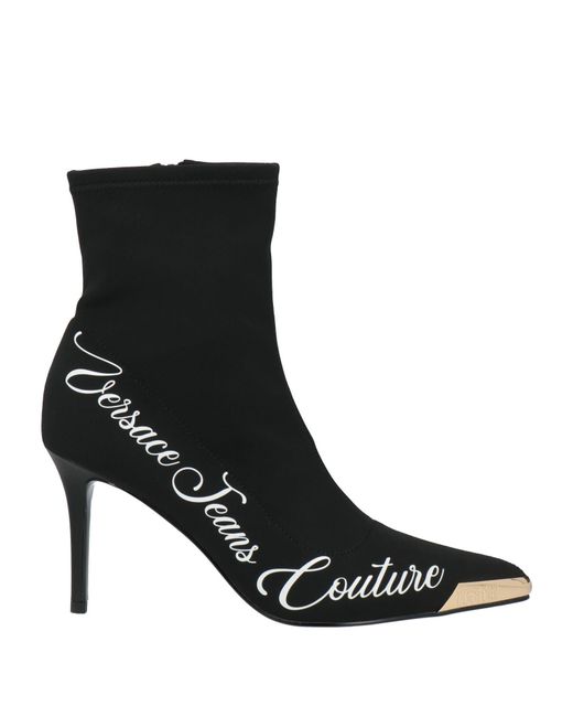 Versace Jeans Couture Black Ankle Boots