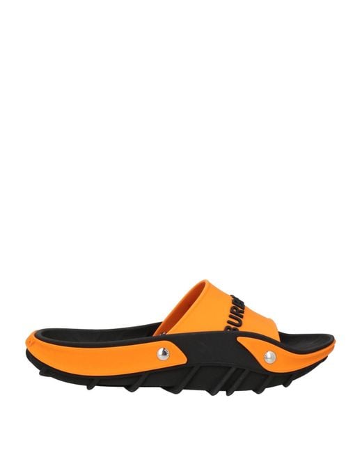 Sandales Burberry pour homme en coloris Orange